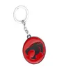 Thundercats Keychain Anime around For Fans Jewelry Round Alloy Red Thunder Cat Model Key Ring Holder Car Accessories Whole1851837