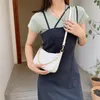 Kvällspåsar vintage hobo väska kedja crossbody kvinnor handväska retro liten tote krokodil mönster pärla kvinnlig koppling