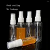 Bottiglie di stoccaggio 5 pcs flacone spray per liquido cosmetico 5/10/15/20/50/60/80/10/120/150ml Alcool trasparente Disputabile removibile ricaricabile