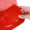 Enveloppe cadeau 50pcs / lot Sac en plastique avec poignée Red épaississer les sacs de gilet en supermarché Grocherie Shopping Home Supplies Home Supplies