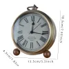 Orologi europei Vintage Iron Art Alarm Clock American Creative Electronic Calk Home highlight Studente Personalizzato Silenzioso
