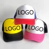 Softball Chapéter de caminhão de softball Capéter de espuma de poliéster Sports Baseball Caps Logo Prinha Bordado Captos de lazer para homens adultos gorros