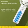 Electric Fans Mini Handheld Fan Battery Operated Small Personal Portable Speed Adjustable USB Rechargeable Fan Powerful Eyelash Fan