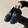 المتسكعون أحذية النساء ماري جينس جرينس شقق أخمص القدمين المتسابقين أوكسفوردز منصة غير رسمية للسلسلة المعدنية