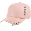 Boll Caps Kpop Hat Piercrbaseball Justerbar Cap Hip Hop Snapback Cap Fashion J240425