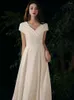 Vestidos de fiesta Vestido de noche blanco 2024 Elegancia Light Luxury anfitrión Banquete Vestidos de banquete de altura