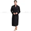 Mens Silk Satin Pyjamas Sleepwear Robes Robes Bathrobe Nightgown S ~ 3xl__For Xmas Gifts 240423