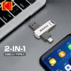 ドライブコダックUSB 3.2タイプC OTGデュアルフラッシュドライブK273 128GB USB3.2スマートフォンPCデスクトップラップトップマックブック用ミニペンドライブメタルウディスク