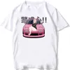 Camisetas masculinas Novos homens de verão SLVE SLVE JDM Modificação de carro Enginr Anime Classic T-shirt Harajuku White Casual Boy Ts Man Tops