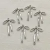 Chegada 33x20mm 100pcs LIGO DE ZINC BOWS SHAPE PARA ERROS MADENTES DIY PARTSJEWELRY ACONTENDOS COMPONENTS 240416