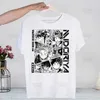 Męskie koszulki My Hero Academia Hip Hop Strtwear T Shirt Harajuku Todoroki Tshirts Krótki Slve Casual Bakugou Deku Anime T-shirt TS T240425