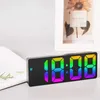 Desk Table Clocks Colorful Digital Alarm Clock Fonts Led Large Character Electronic Bedside Table Alarm Clock Alarm Settings Table