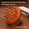 Therapy Wood Copper Combs Gua Sha Massager Face Scraping Board Body Meridian Guasha SPA Neck Back Massage Tools 240416