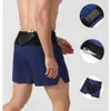 Pantalones cortos deportivos para hombres cortos de dos piezas de dos piezas Fitness Shorts a través de pantalones de tres cuartos de secado de tres cuartos D240426