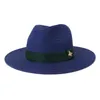 Chapéus largos Chapéus de moda Chapéu de balde de luxo para homens Mulheres coloras de jazz sólido Caps Top Caps Designer Panamá com fita verde vermelha sunhat