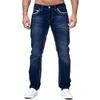 Jeans maschile New Fashion Classic Mens Jeans Black Strate Slim Slimt Fit Denim Mens Pants Mens di alta qualità Jeansl4