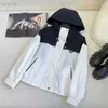 Women's Jackets designer Nanyou Zhi23 Early Autumn New Classic Contrast Versatile Casual Triangle Hooded, Age Reducing and Slimming Coat UIHH