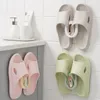 주방 저장 벽 장착 매달려 신발 주최자 욕실 사용을위한 자체 접착제 헤비 듀티 슬리퍼 홀더