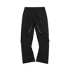 Workwear Rush Pants for Men's Spring and Autumn New American High Street Design Feel Zipper Pants Loose Outdoor Functional Style Pants