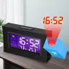 Klokt nieuwe projectie wekker bureau tabel LED klok achtergrondverlichting binnen weergave temperatuur tijd datum
