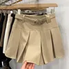 Skirts Skirt For Women Preppy Suit Pleated Autumn High-waisted Slim A-line Miniskirt Gentle Temperament Versatile Slight Strech