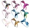 Accessoires de cheveux Baby Girls Band Band Fashion Mermaid Tail Band de cheveux Bow Headwrap Sequins Band Hoop For Kids Girl belle tête