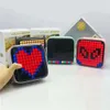 Square Led Creative Bluetooth Speaker Wireless Lovely Color Lamp New Gift Mini Pixel Sound