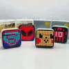 Square Led Creative Bluetooth Speaker Wireless Lovely Color Lamp New Gift Mini Pixel Sound