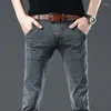 Herenjeans Koreaans denim merk mannen katoen casual vier seizoensbroek stretch slank fit dagelijkse dropship klassieke broek