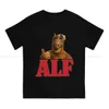 Men's T-Shirts ALF The Animated Series TShirt en Life Form Elegant T Shirt Homme Men T Shirt Printing Trendy T240425