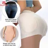 Guudia Abnehmbare Pads Damen Hip Butt Lifter Boy Shorts Schwamm gepolstert Körper Shaper Enhancer Control Slips 240425