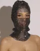 パーティー用品アキゾセクシーフィッシュネットミステリアスマスシーフェスティバルを通してコスプレ裸の目のマスク光沢のあるマイノリティダンスナイトクラブレイブヘッドウェア