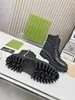 Botas de grife de botas de tornozelo martin botas para feminino em couro de couro de inverno grossa grossa grossa Black Brown Fashion Shotos de caminhada bootis #0788