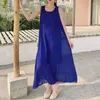 Robes décontractées d'été femme sexy robe longue taille V-cou en V