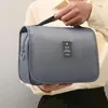 Bolsa de tocador colgante bolsa de aseo impermeable a gran capacidad de gran capacidad de viaje de tamaño de tocador bolso de maquillaje fácil instalación gris 240412