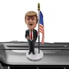 Nuova figurina Trump Bobblehead bambola creativa famosa Donaldtrump figura modella Resin Car Decoration Forniture giocattoli per la casa dell'ufficio