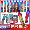 Factory Wholesale Bang Beach 20000 Puffs E Cigarete Mesh Coil Display Skärm Vape Pen Battery Puff Pen Hookah Puffvs Randm Tornado 15000