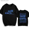 T-shirts voor heren MACC Miller Self Care T-shirts Zware psychologisch casual heren T-shirt Korte mouwen Summer Spring Hip Hop Street Kleding Q240425