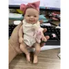 Dolls 7 inch Bebe Reborn Mini High Quality Original Realistic Full Silicone Baby Reborn Dolls Miniature Babies Dolls for Kids Girl