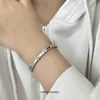 Carter Womens için Yüksek Son Takı Bangles Gümüş Tam Elmas Dar Bilezik Tam Gökyüzü Ağır Sanayi Bilezik Lazer Bilezik Orijinal 1: 1 Gerçek Logo ile