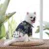 Dog Apparel Fashion Pet Dog Shirt Summer Hawaiian Beach Style Dog Clothes Print Puppy Thin Shirt Breathable Cat Vest Pet Chihuahua Clothes d240426