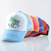 Caps de bola crianças moda moda malha beisebol crianças snapback hip hop hap garotas de verão chapéus ajustáveis garotos casuais capuz gorras gorras