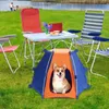 Cat Carriers Crates Houses Grote Dog Tent Polyester Outdoor Dog Camping Tent opvouwbare campingbenodigdheden Waterdichte draagbare tent 240426