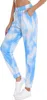 Damesbroeken Spring en Autumn Tie Dye Sport Elastische riem Drawtring Leisure Graffiti Casual Leggings Pant