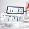 Desk Table Clocks LCD Screen Digital Wall Clock Time Temperature Humidity Display Electronic Clock Hanging Desktop Digital Clock Battery Powered