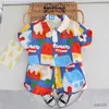 Giyim Setleri Yaz Çocuk Çocuklar Erkek Kız Kızlar Renkli Printe Gömlek Şortları 2 PCS/SET Çocuk Toddler Moda Giyim Çocuk Takibi 0-5 Yıl