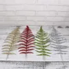 Fleurs décoratives 12 pcs arbre de Noël feuilles perses feuilles paillettes fleur de la feuille réaliste