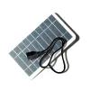 Laddare Klass A Polysilicon 5V 400MA Solpanel 2W Output USB Outdoor Waterproof Travel Portable Solar Charger för mobiltelefonladdare