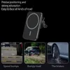 Caseist Metal 15W bil trådlös laddare stark magnetisk 360 Justera fordonsluftslufttelefonhållare stativmonteringsfäste qi snabb laddningsstation docka för iPhone Android