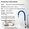 Kitchen Faucets Adjustable Stainless Steel Spout 360-Degree Colorful Faucet Sprayer Sink Aerator Replacement Accessories